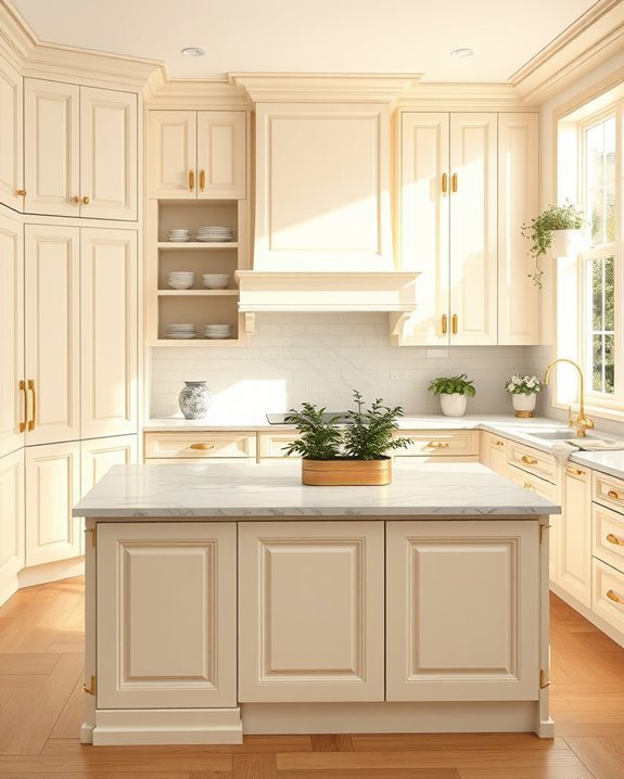 elegant cream and gold