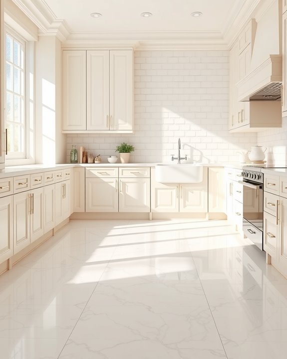 elegant cream and white