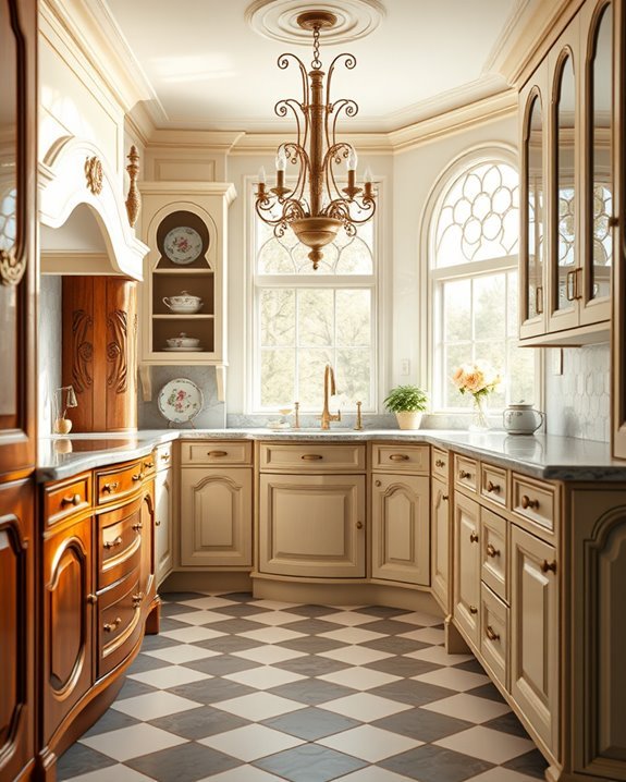 elegant curved cabinet designs