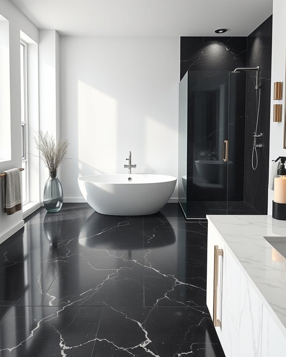 elegant durable black granite