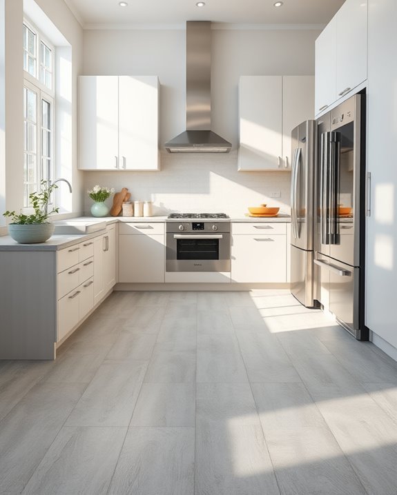 elegant durable kitchen flooring
