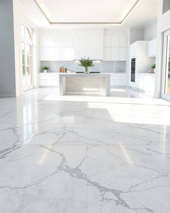 elegant easy maintenance kitchen tiles
