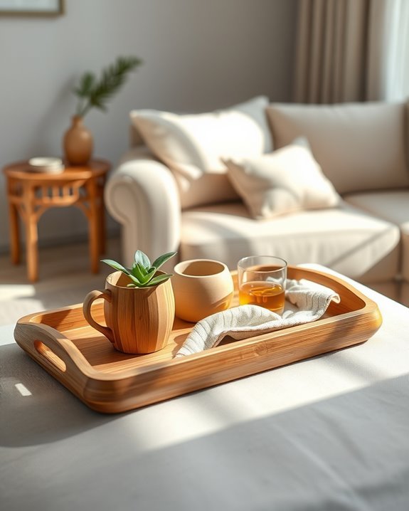 elegant eco friendly serving trays