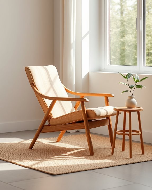 elegant ergonomic bamboo chairs