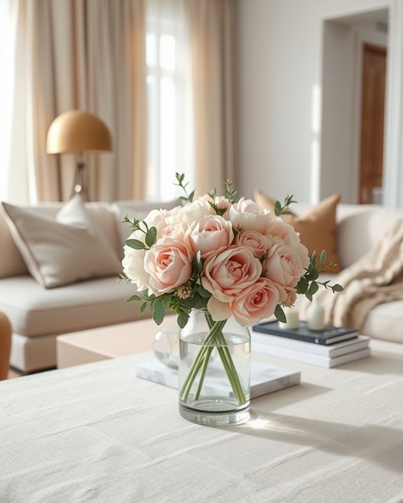 elegant floral arrangements enhance