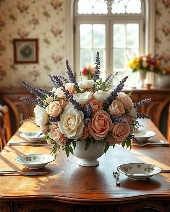 elegant floral arrangements enhance