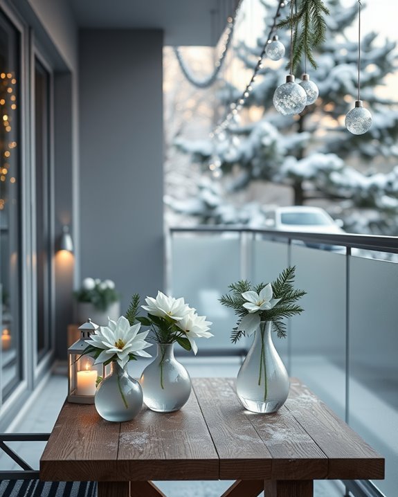 elegant frosted glass accents