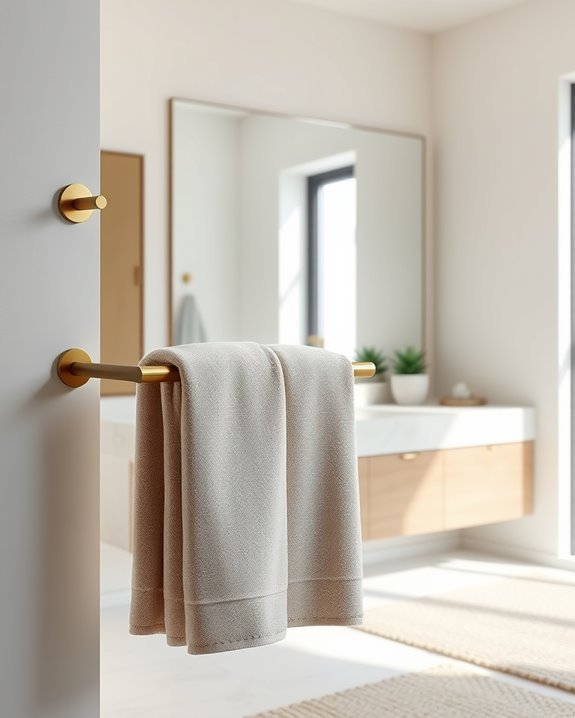 elegant functional towel racks