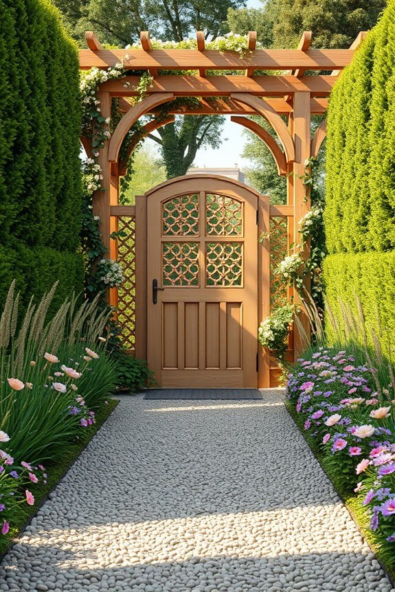 elegant garden retreat fencing