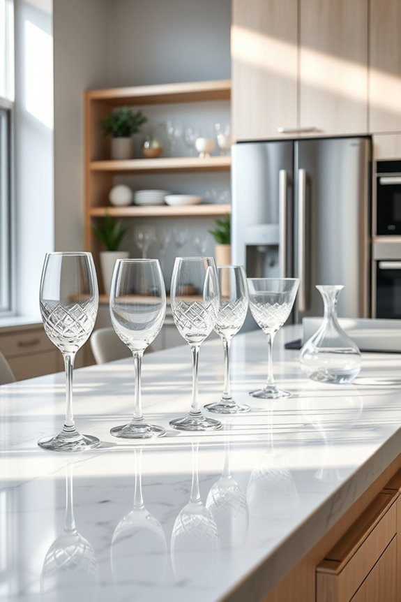elegant glassware organization tips