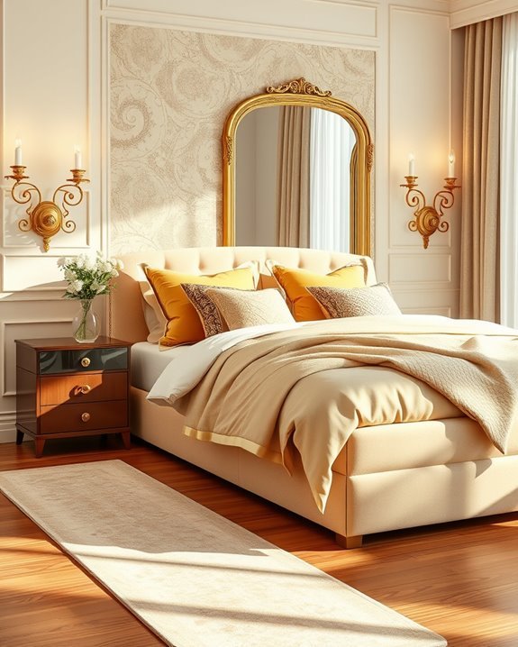 elegant gold wall decor