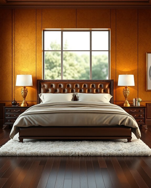 elegant golden brown ambiance