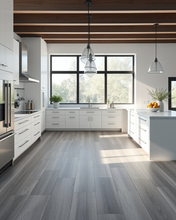 elegant gray wood floors