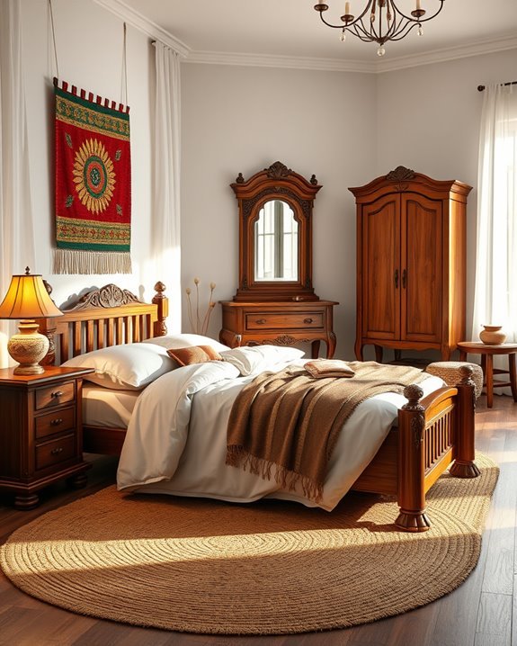 elegant handcrafted wooden furniture