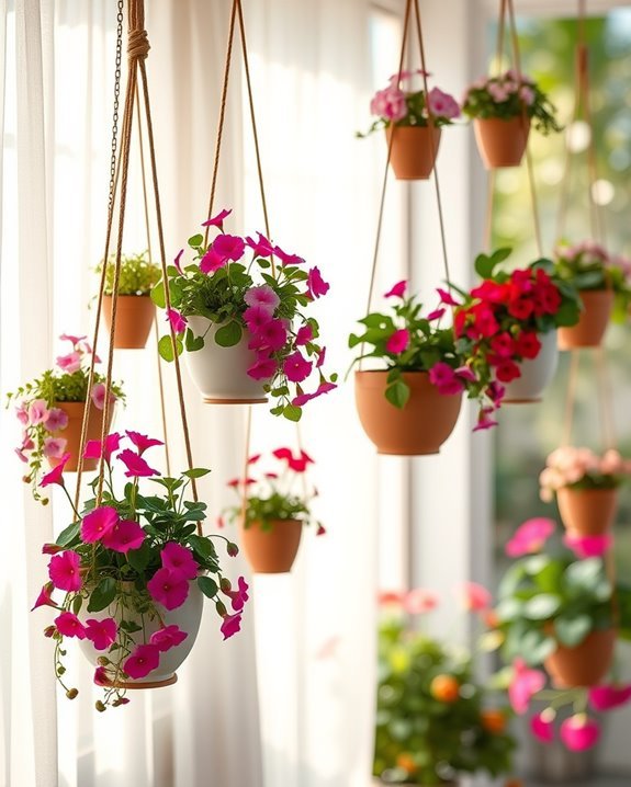 elegant hanging flower arrangements