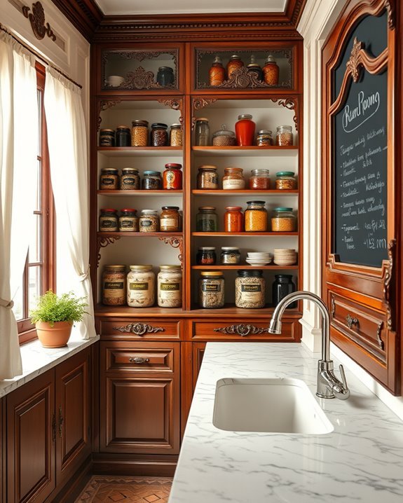 elegant hidden pantry solutions