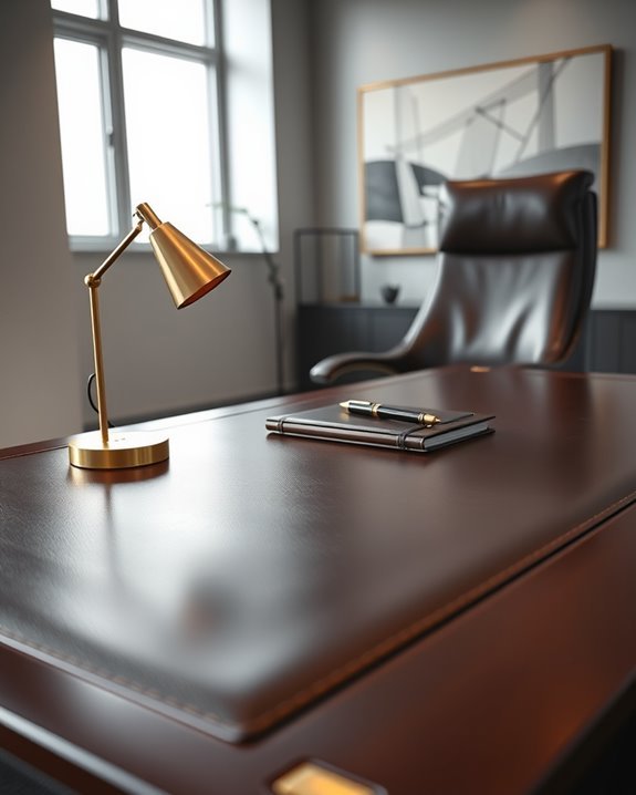 elegant leather desk upgrade