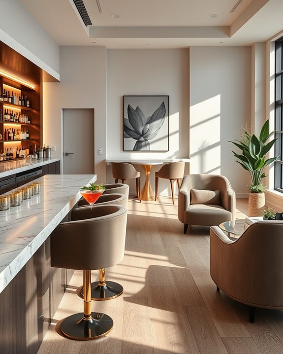 elegant lounge cocktail experience