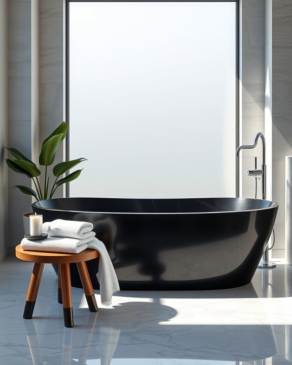elegant luxury bathtub centerpiece