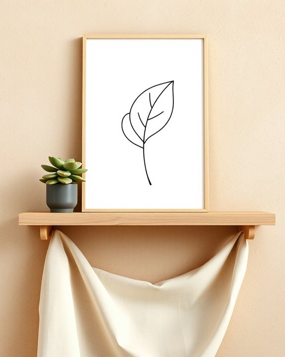 elegant minimalist line art