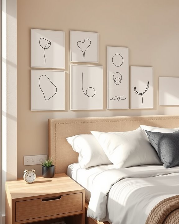 elegant minimalist line art