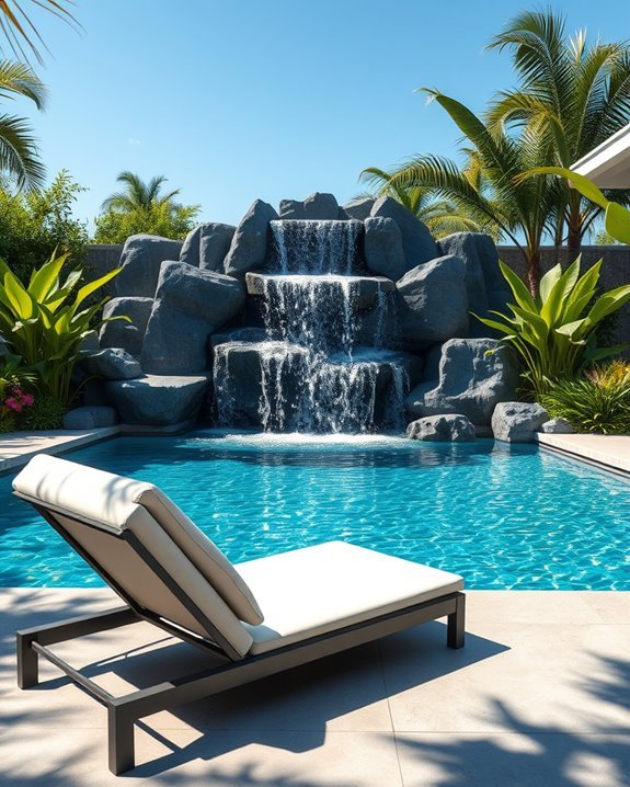 elegant minimalist waterfall design