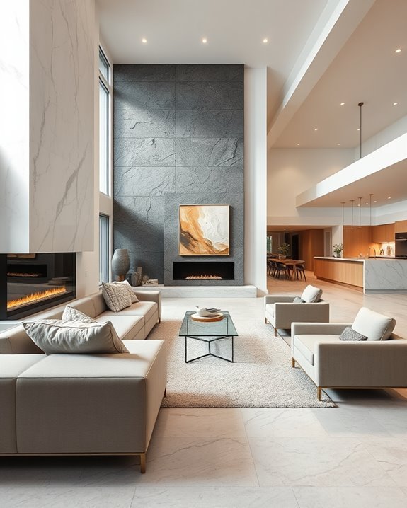 elegant natural stone accents