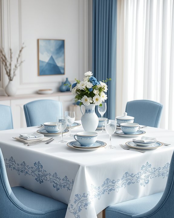 elegant nautical table setting
