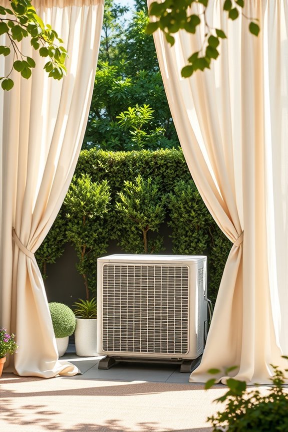 elegant outdoor curtain setup