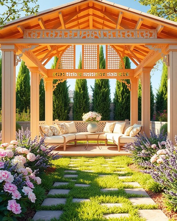 elegant outdoor relaxation space