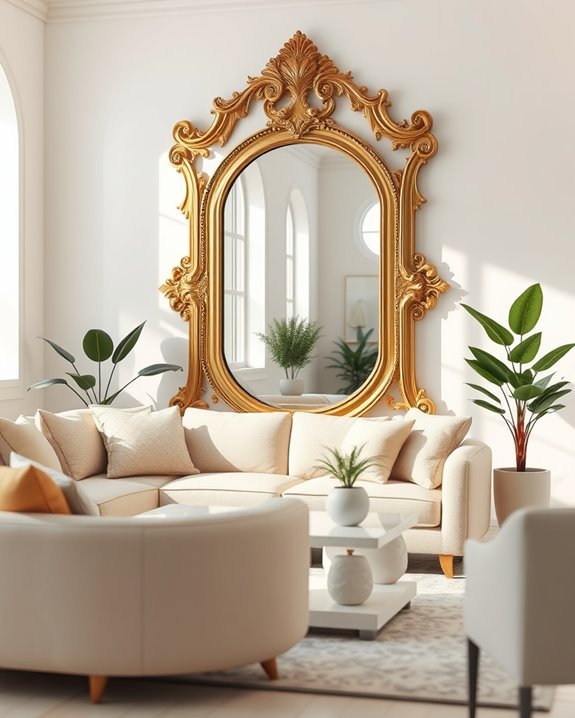 elegant reflective decor accents