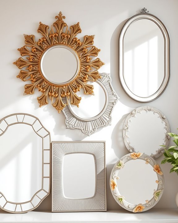 elegant reflective wall decor