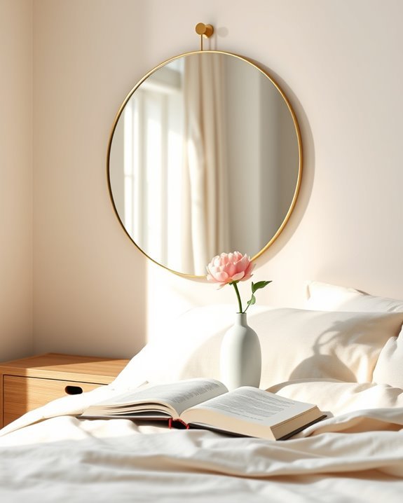 elegant round mirrors enhance decor