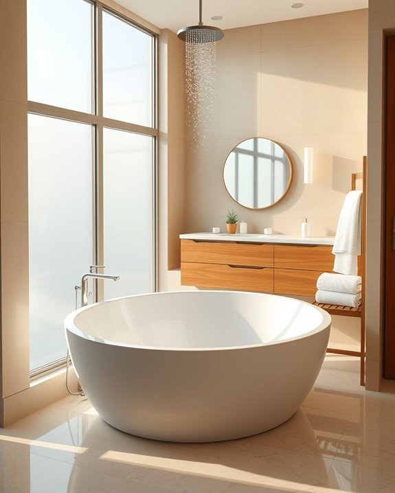 elegant space saving corner tubs