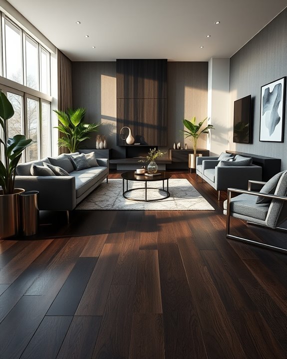 elegant sustainable dark wood