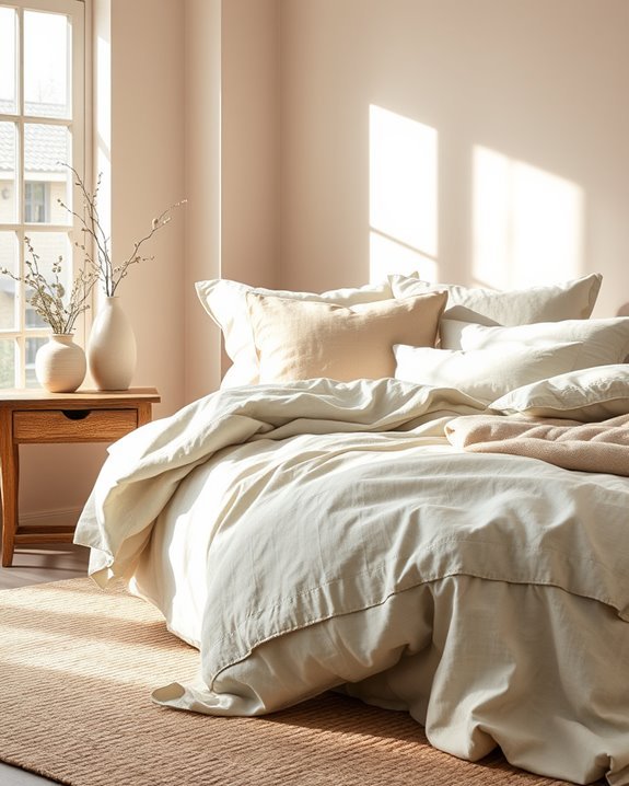 elegant textured linen accents