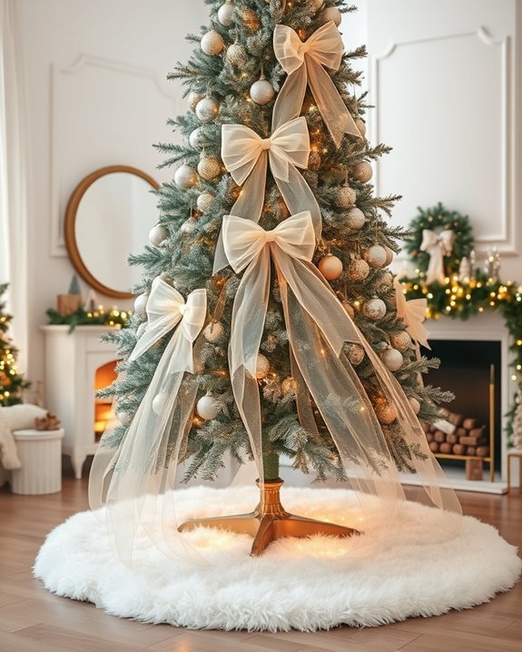 elegant tulle bow decor