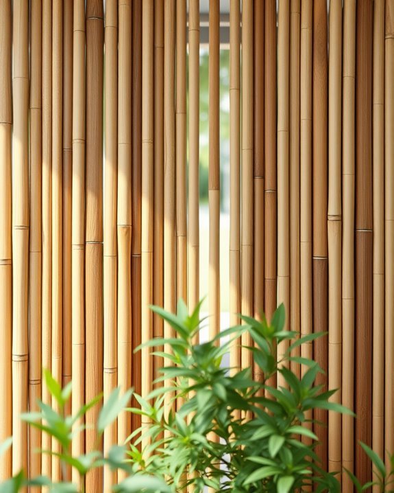 elegant vertical bamboo design