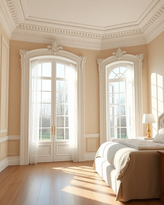 elegant window molding transformation