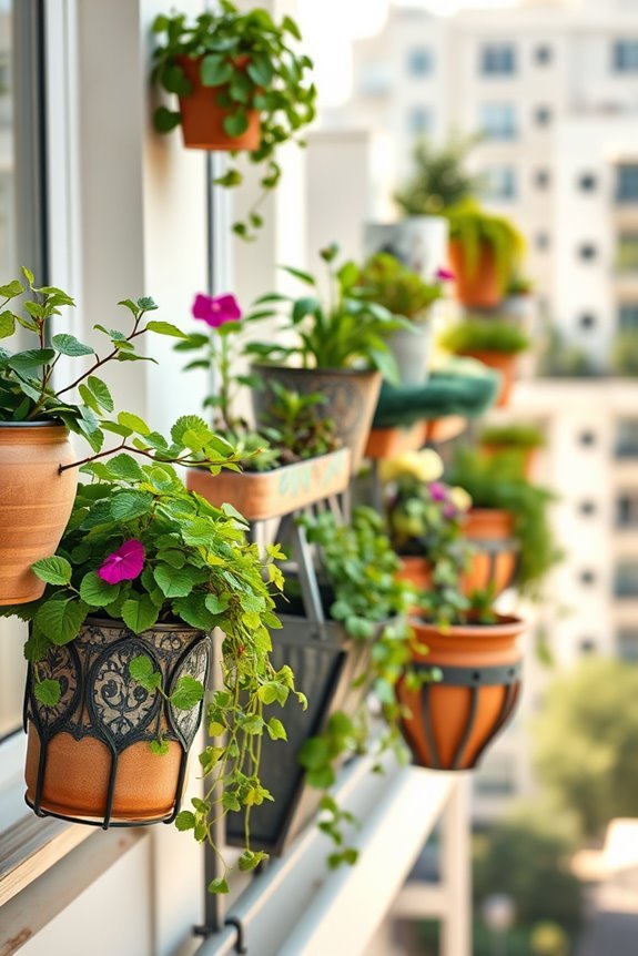 elevate balcony with planters