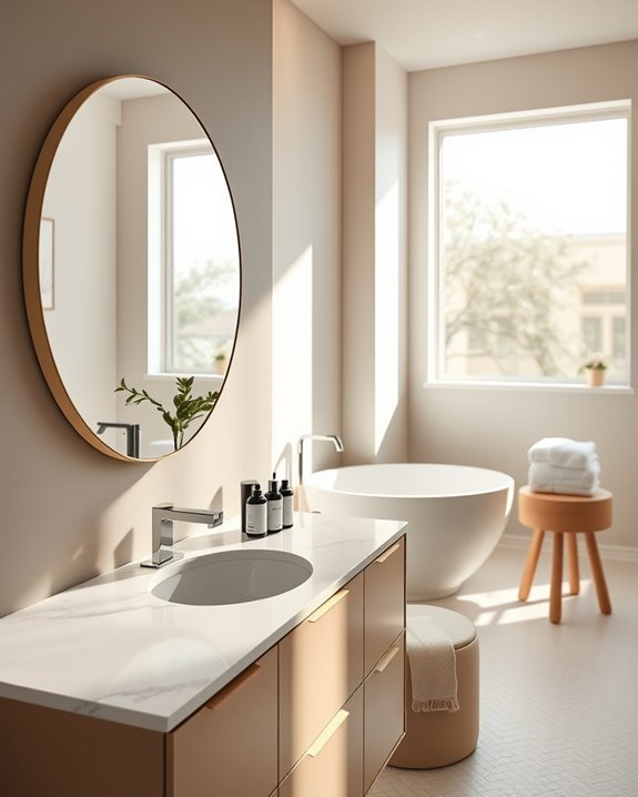 elevate bathroom with mirrors