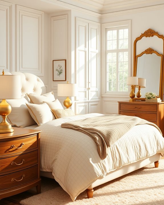 elevate bedroom with gold