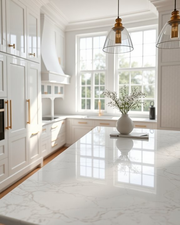 elevate kitchen elegance with marble