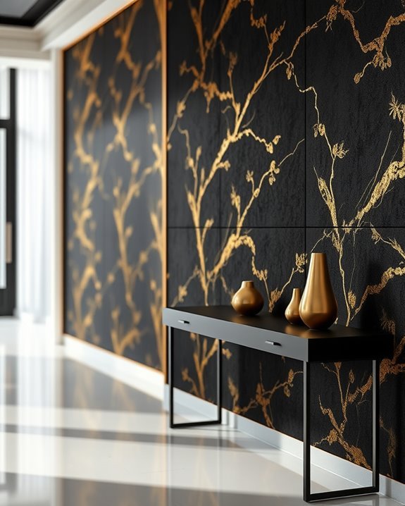 elevate walls with gold