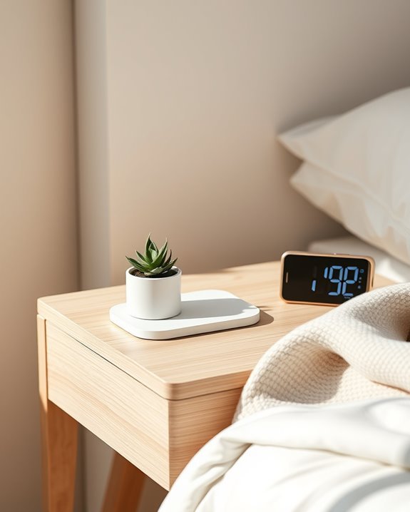 embrace minimalist bedside decor