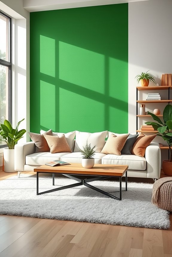 emerald green enhances tranquility