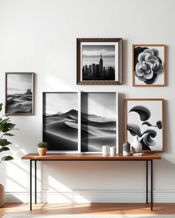 emotional monochrome visuals explore