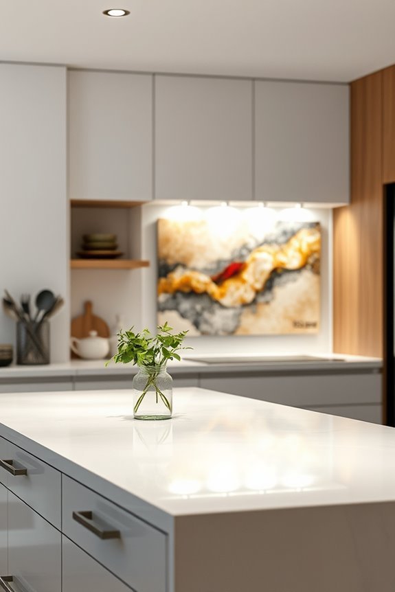 enchanting backlit kitchen artwork
