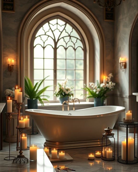 enchanting candlelit relaxation ambiance