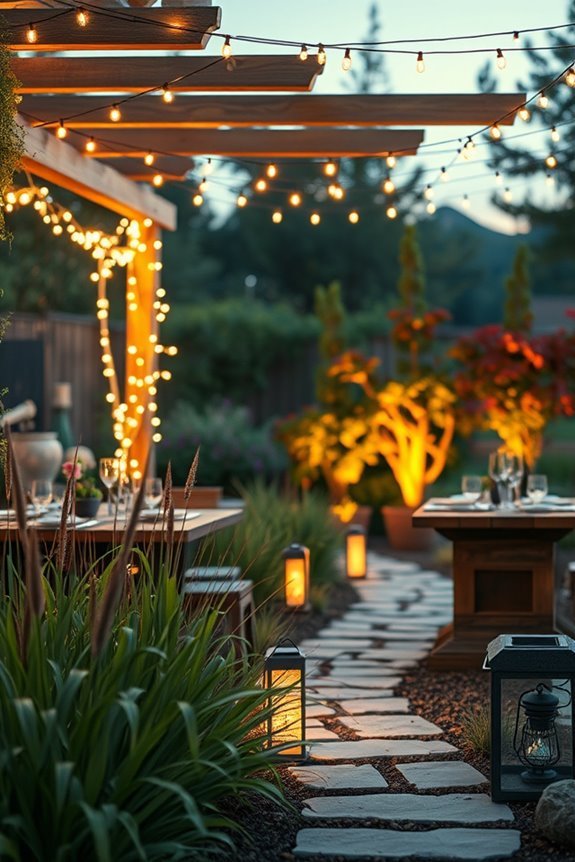 enchanting evening garden lighting